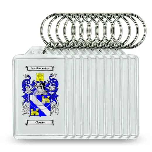 Chetty Set of 10 Keychains