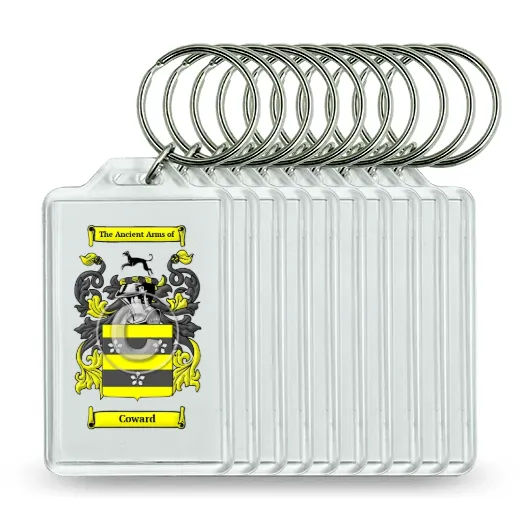 Coward Set of 10 Keychains