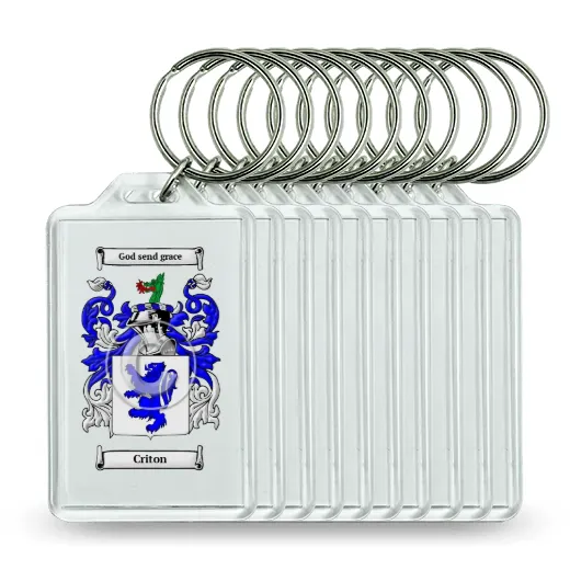 Criton Set of 10 Keychains