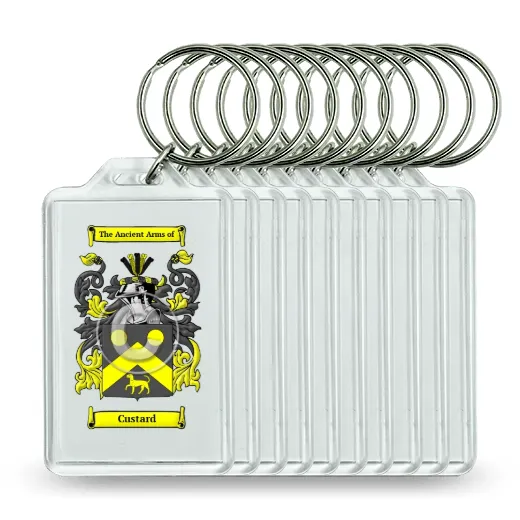 Custard Set of 10 Keychains