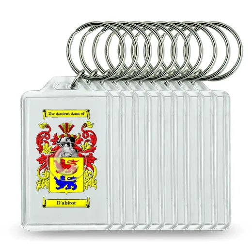D'abitot Set of 10 Keychains