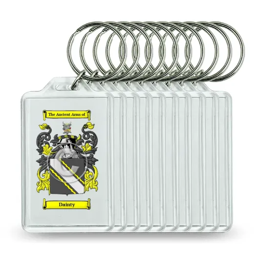 Dainty Set of 10 Keychains