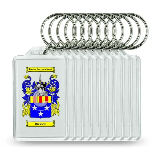 Dickson Set of 10 Keychains