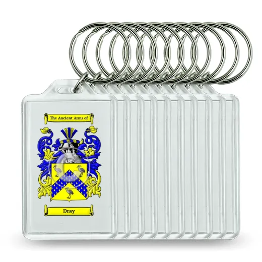 Dray Set of 10 Keychains