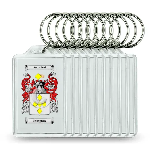 Esington Set of 10 Keychains