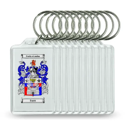 Fortt Set of 10 Keychains