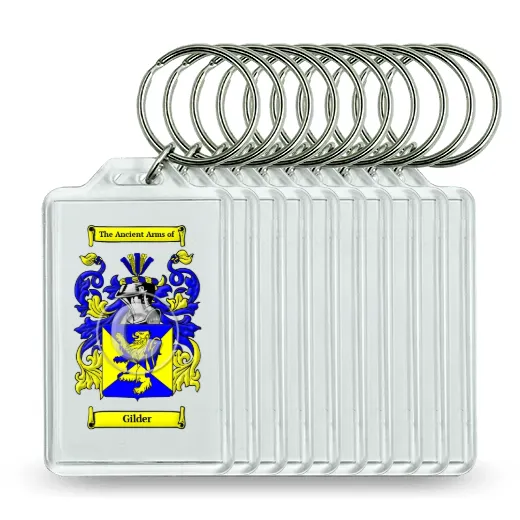 Gilder Set of 10 Keychains