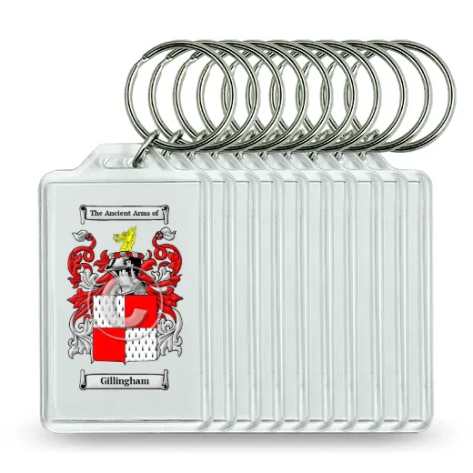 Gillingham Set of 10 Keychains