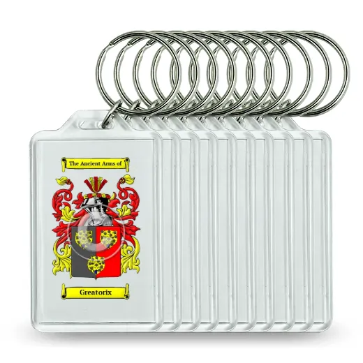 Greatorix Set of 10 Keychains