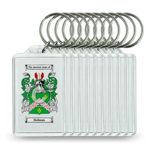 Halman Set of 10 Keychains