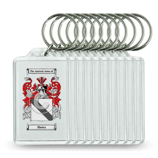 Heers Set of 10 Keychains