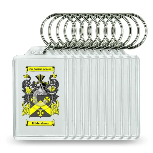 Hildersham Set of 10 Keychains