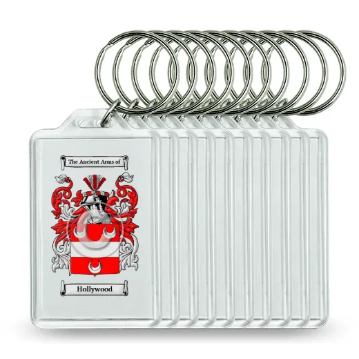 Hollywood Set of 10 Keychains