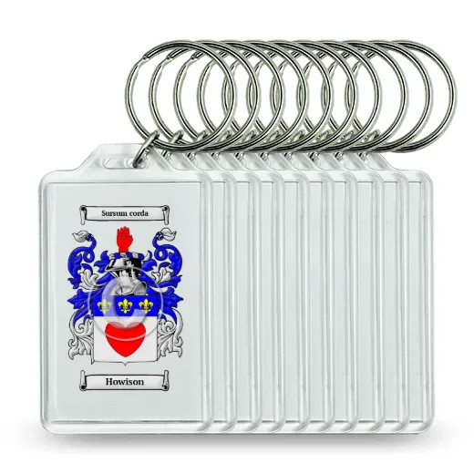 Howison Set of 10 Keychains