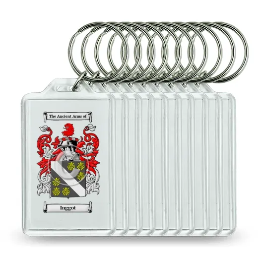 Inggot Set of 10 Keychains
