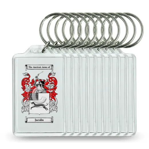 Jacobs Set of 10 Keychains