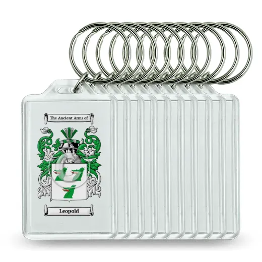 Leopold Set of 10 Keychains
