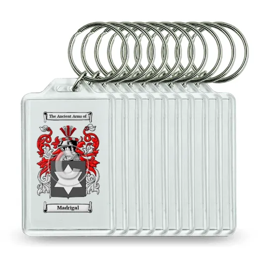 Madrigal Set of 10 Keychains