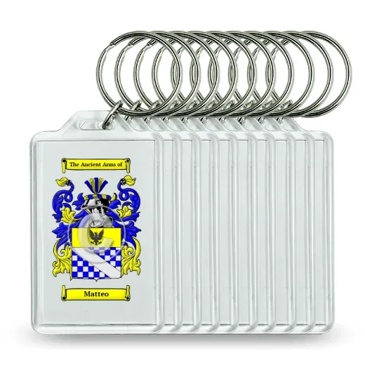 Matteo Set of 10 Keychains