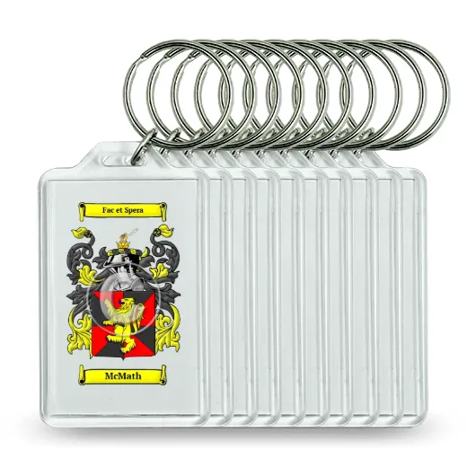 McMath Set of 10 Keychains