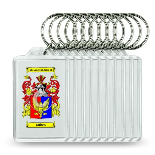 Milten Set of 10 Keychains