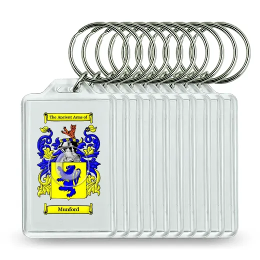 Munford Set of 10 Keychains