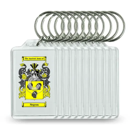 Negron Set of 10 Keychains