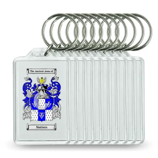 Nutters Set of 10 Keychains