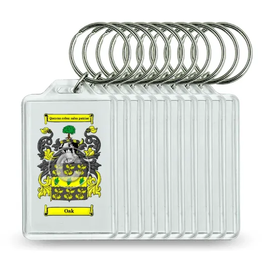 Oak Set of 10 Keychains