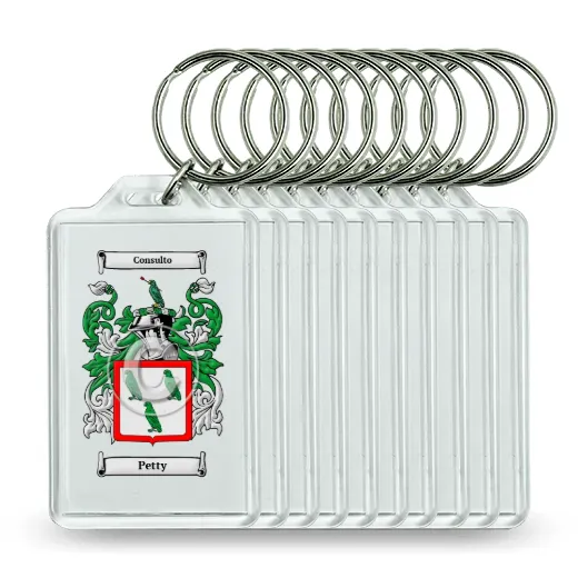 Petty Set of 10 Keychains