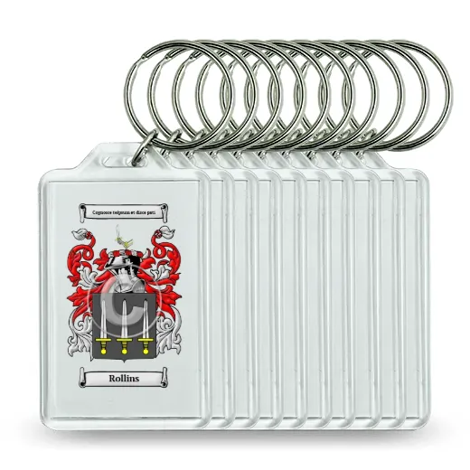 Rollins Set of 10 Keychains