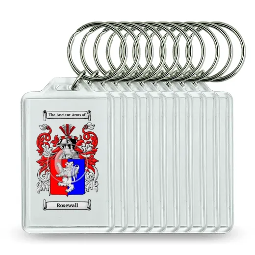 Rosewall Set of 10 Keychains