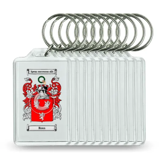 Ross Set of 10 Keychains