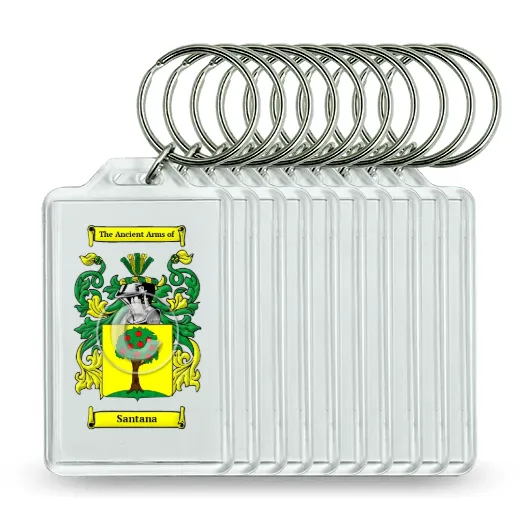 Santana Set of 10 Keychains