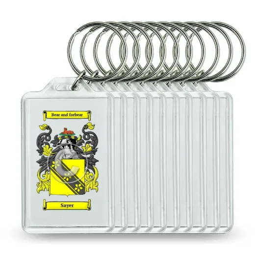 Sayer Set of 10 Keychains