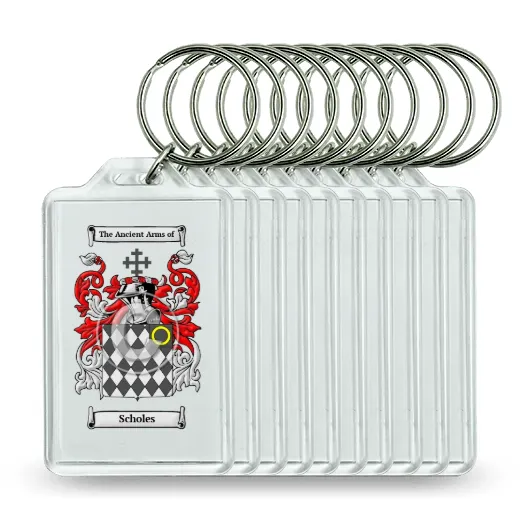 Scholes Set of 10 Keychains