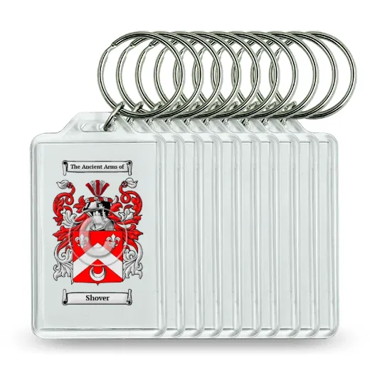 Shover Set of 10 Keychains