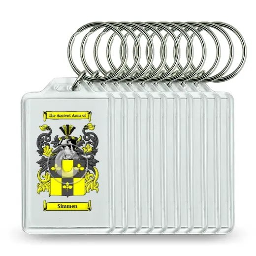 Simmen Set of 10 Keychains