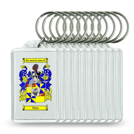 Titus Set of 10 Keychains