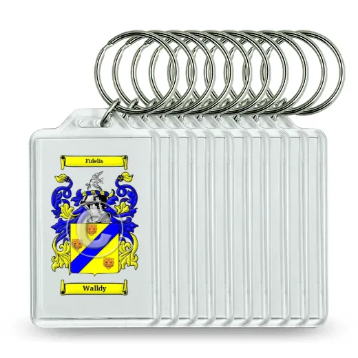 Walldy Set of 10 Keychains