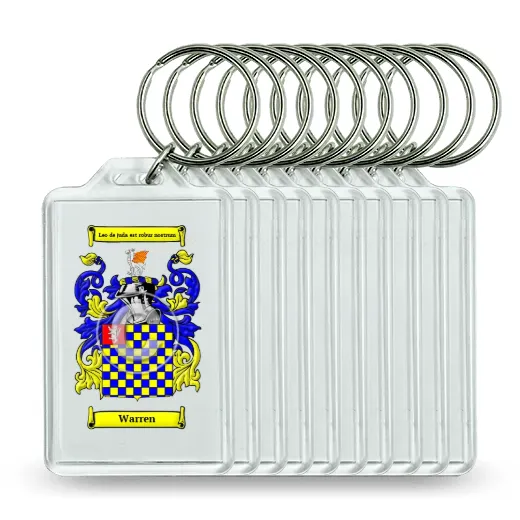 Warren Set of 10 Keychains