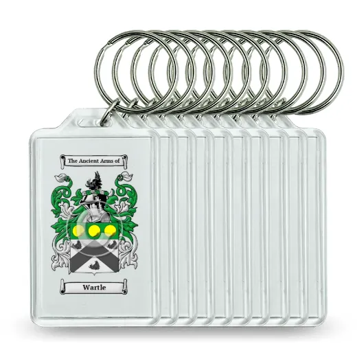 Wartle Set of 10 Keychains