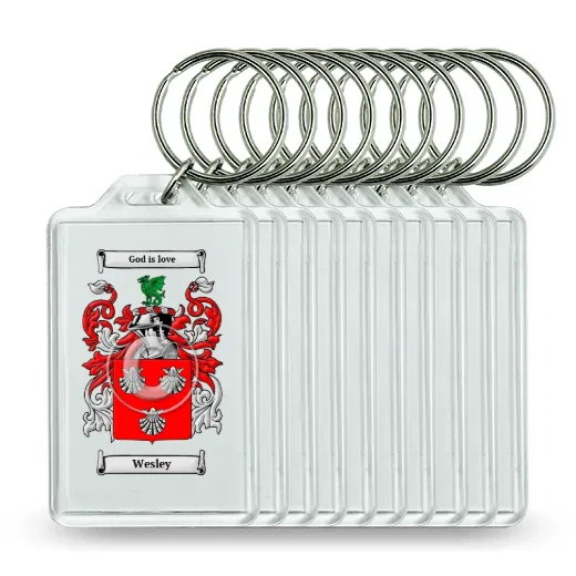 Wesley Set of 10 Keychains