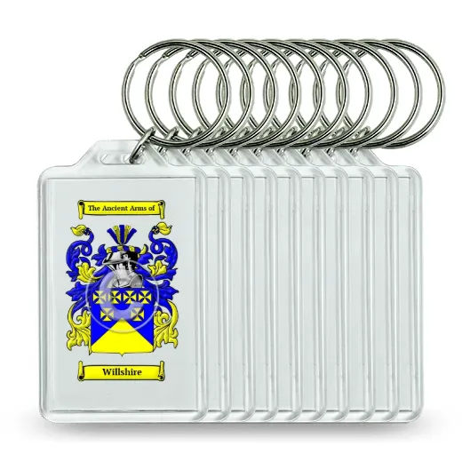 Willshire Set of 10 Keychains