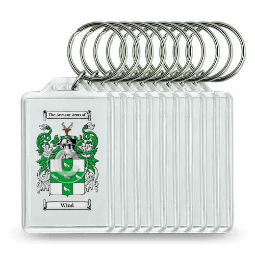 Wind Set of 10 Keychains