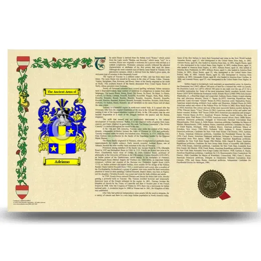 Adriano Armorial History Landscape Style