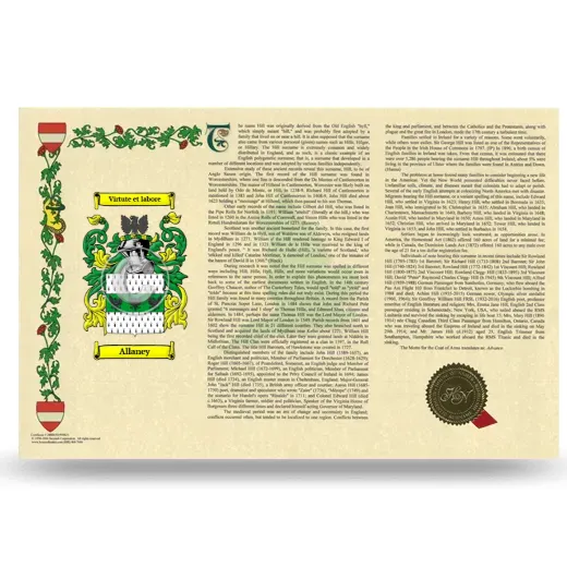 Allaney Armorial History Landscape Style