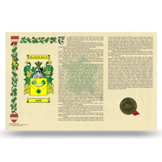 Antle Armorial History Landscape Style