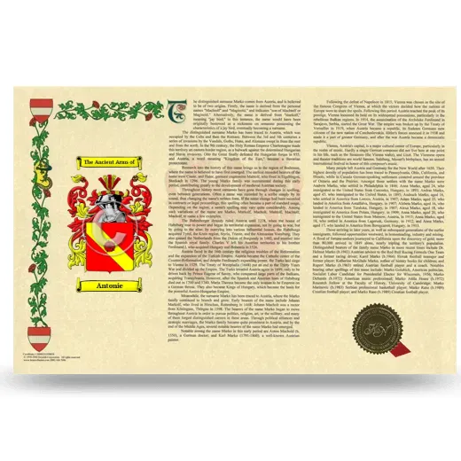 Antonie Armorial History Landscape Style