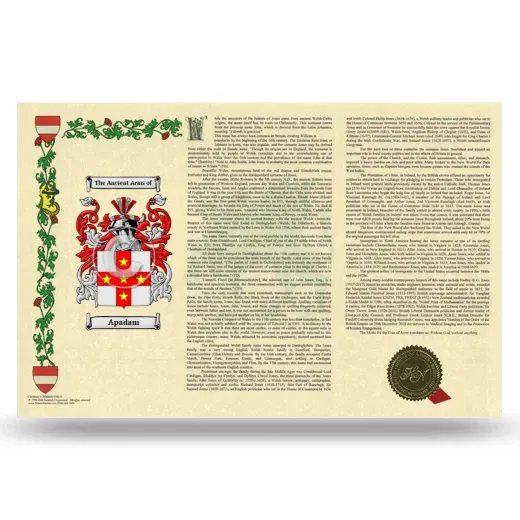 Apadam Armorial History Landscape Style